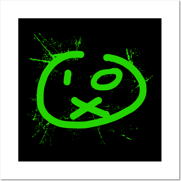 SMILEY  -  acid house green fluo 90s collector Wall Art by BACK TO THE 90´S